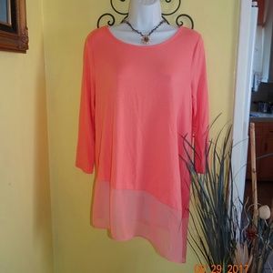 Vince Camuto Coral Pink Top